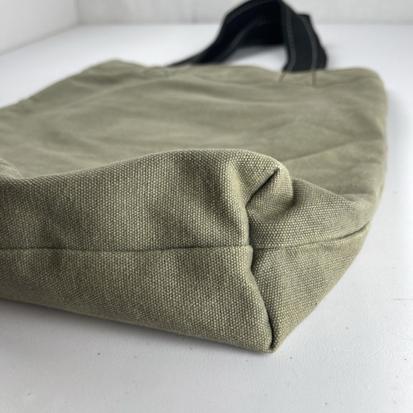Chala Green Fox Canvas Tote Bag W/ Black Handles Lightly Used - Picture 6 of 16